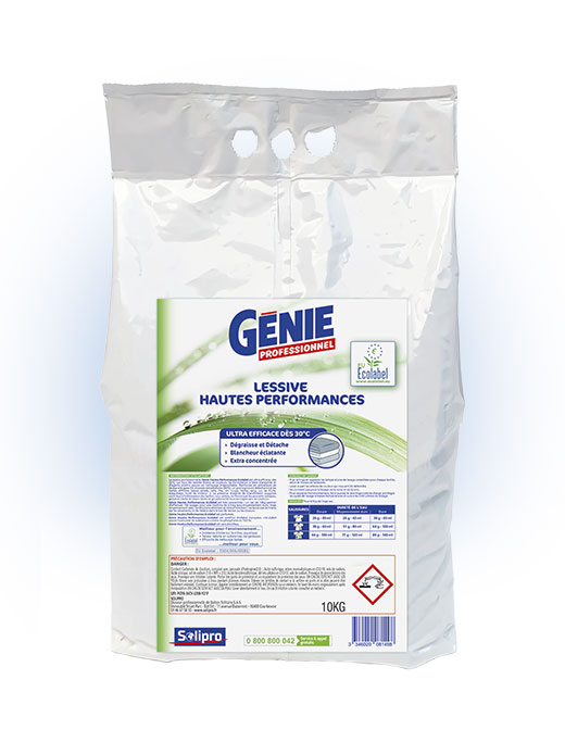 Lessive Hautes Performances Ecolabel 10kg