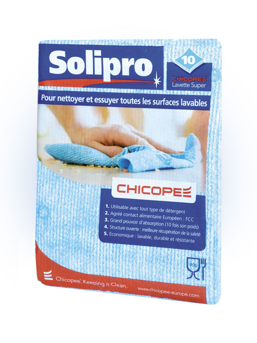 LAVETTE SUPER SOLIPRO BLEUE - POLYBAG DE 10