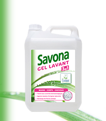 Savona gel lavant 3en 1 Ecolabel 5L