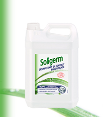 Nettoyant Désinfectant de contact Sans Rinçage Ecocert 5L